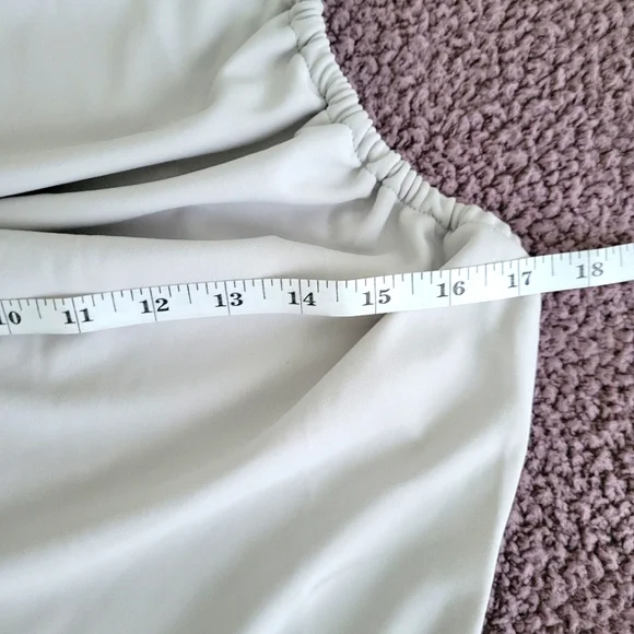 S O L D Gray Cowl Neck Ruched Spaghetti Strap Midi Dress size XL - Picture 10 of 12